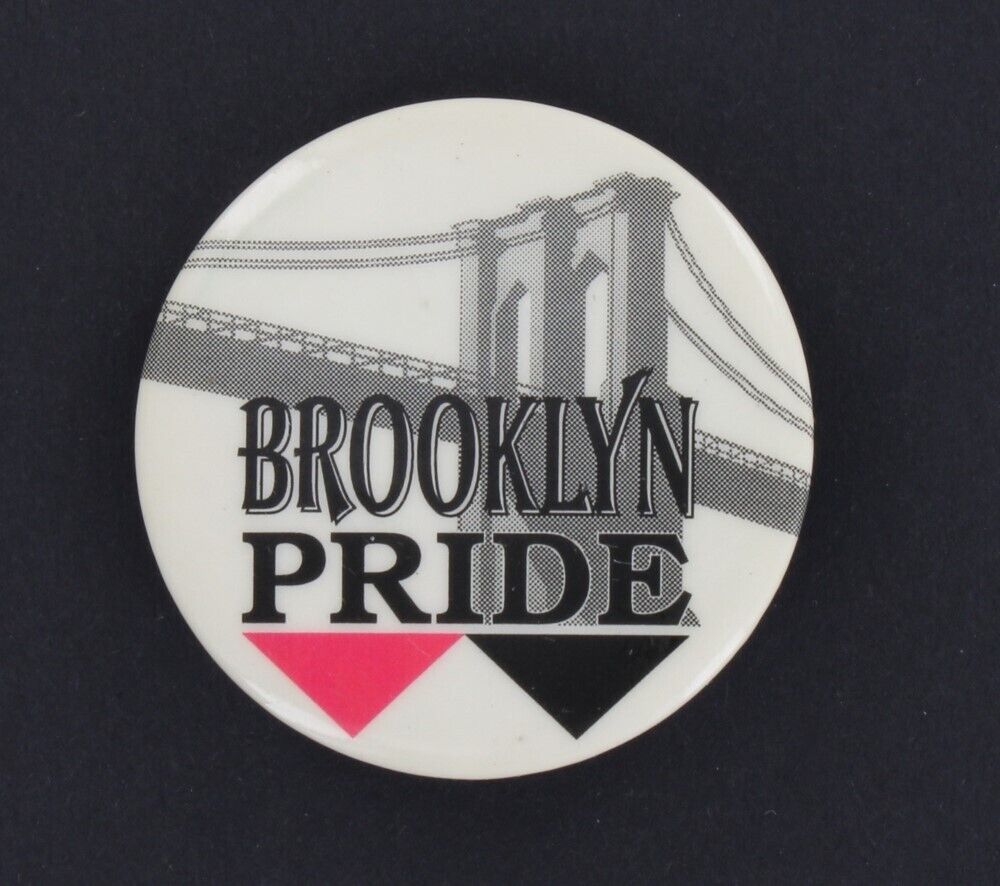 Brooklyn Pride 1997 Park Slope Gay Lesbian LGBT Civil Rights Button Bridge Trans