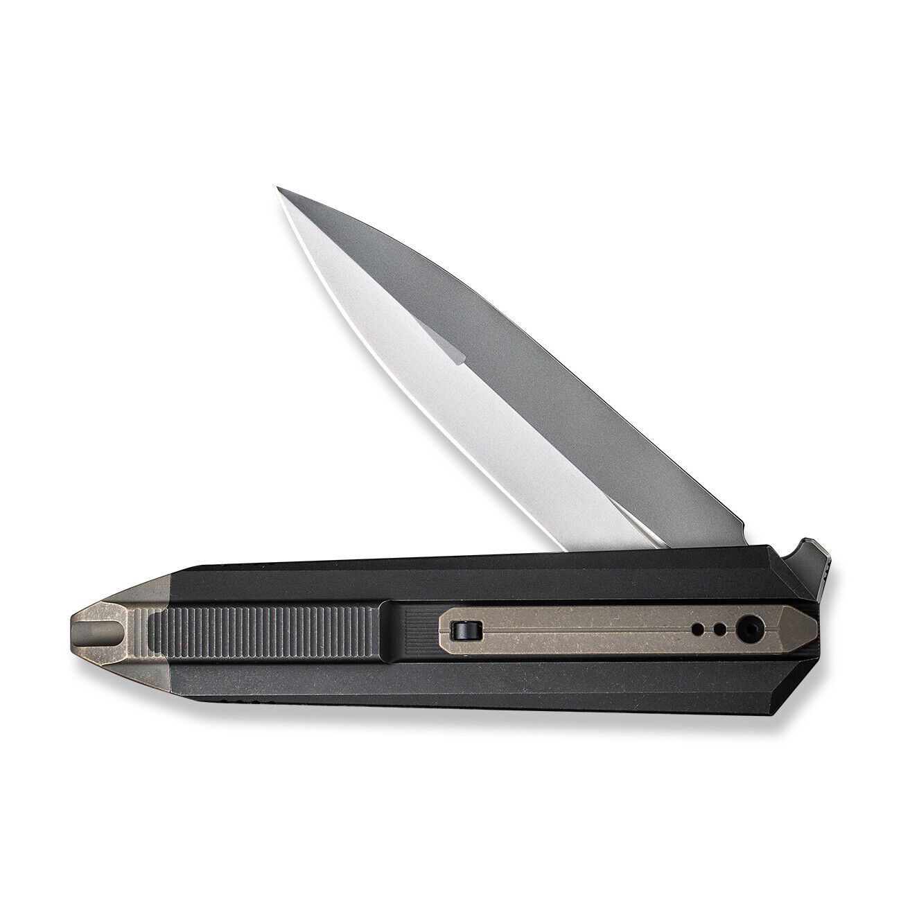 WE KNIVES Diatomic Frame Lock WE22032-3 Black Titanium 20CV Steel Pocket Knife