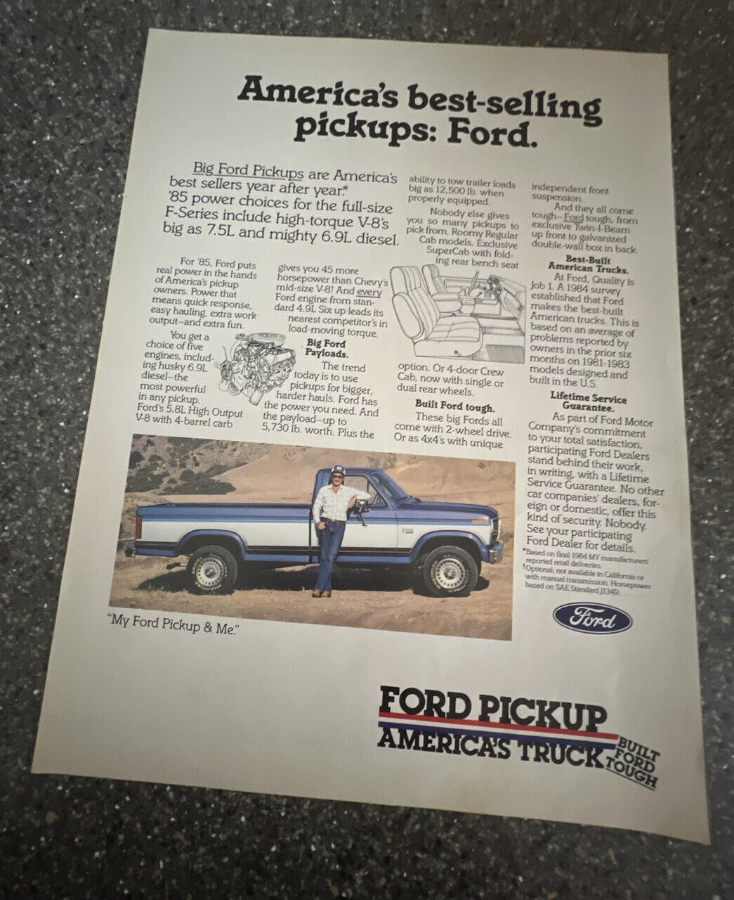 FORD PICKUP TRUCK 1975 Ad AMERICA’S TRUCK
