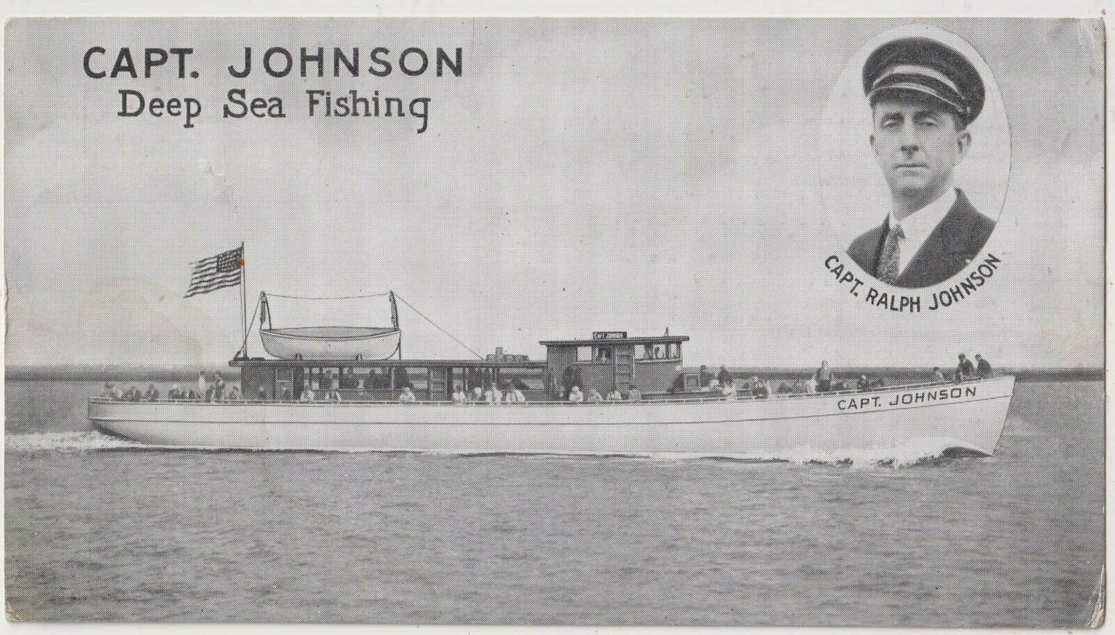 Cape May NJ Capt. Johnson & his Deep Sea Fishing Boat