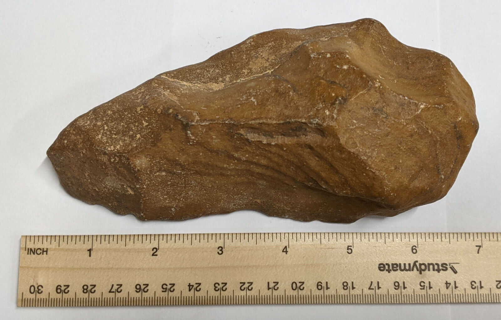 Paleolithic ACHEULEAN 300,000 Year Old HOMO ERECTUS Man Stone HAND AXE (#A1057)