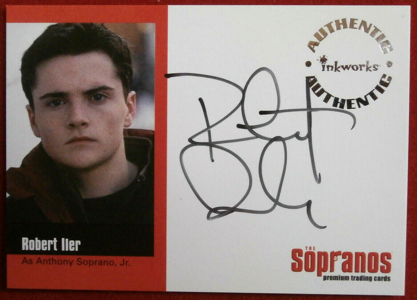 SOPRANOS - ROBERT ILER - Personally Signed Autograph Card A-RI - Inkworks 2005