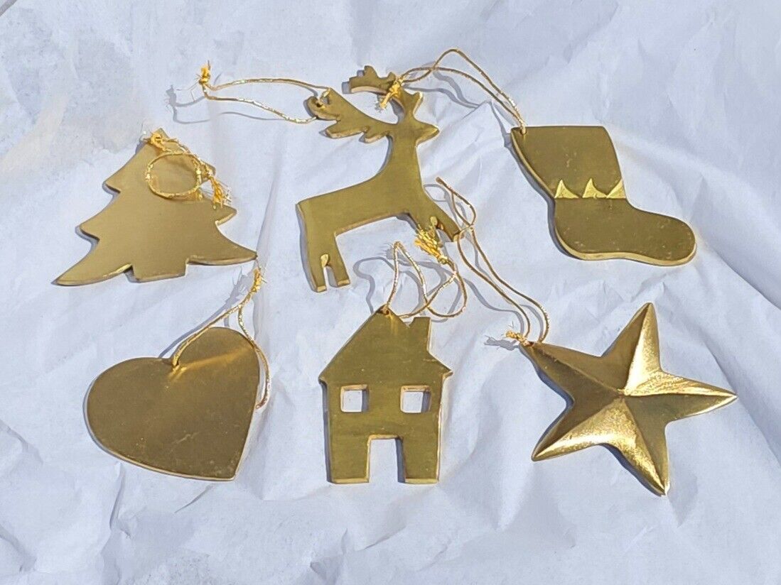 Ornaments Heavy brass, Durable, last for many years to come, memories Holiday 