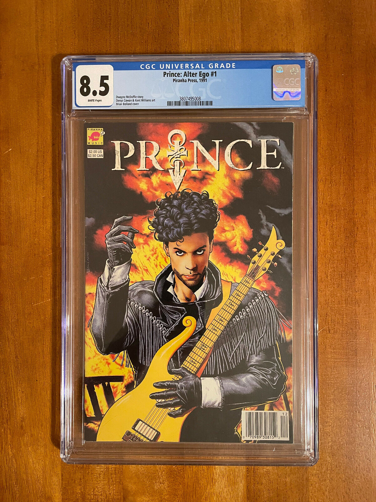 Piranha Press, Prince: Alter Ego 1 (1991), CGC 8.5, Newstand