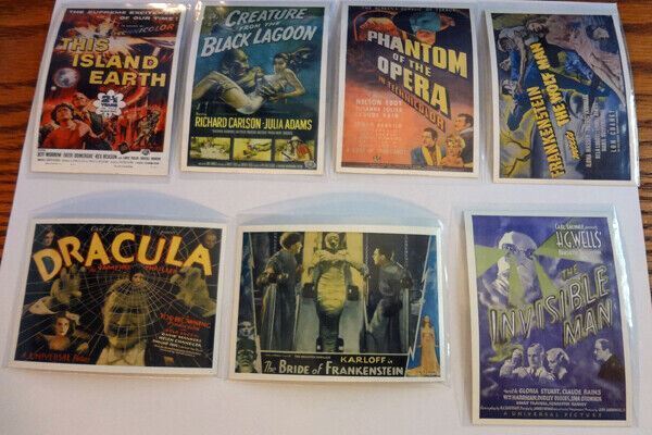 Universal Monsters of  Silver Screen 7 Stickers S1 S4 S5 S7 S8 S9 S10 