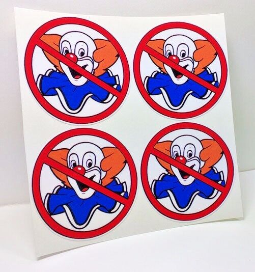 NO BOZOS Vintage Style DECALS, 2 Inch, 4 pack, Vinyl STICKERs, rat rod, racing