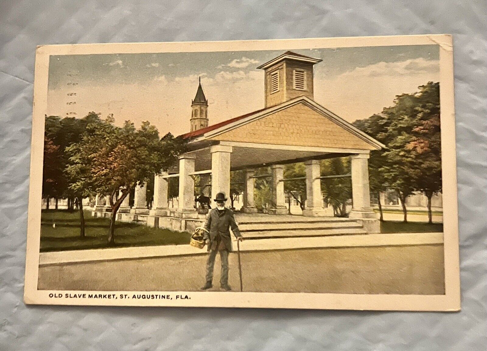 Vintage Postcard Old Slave Market St Augustine Florida FLA