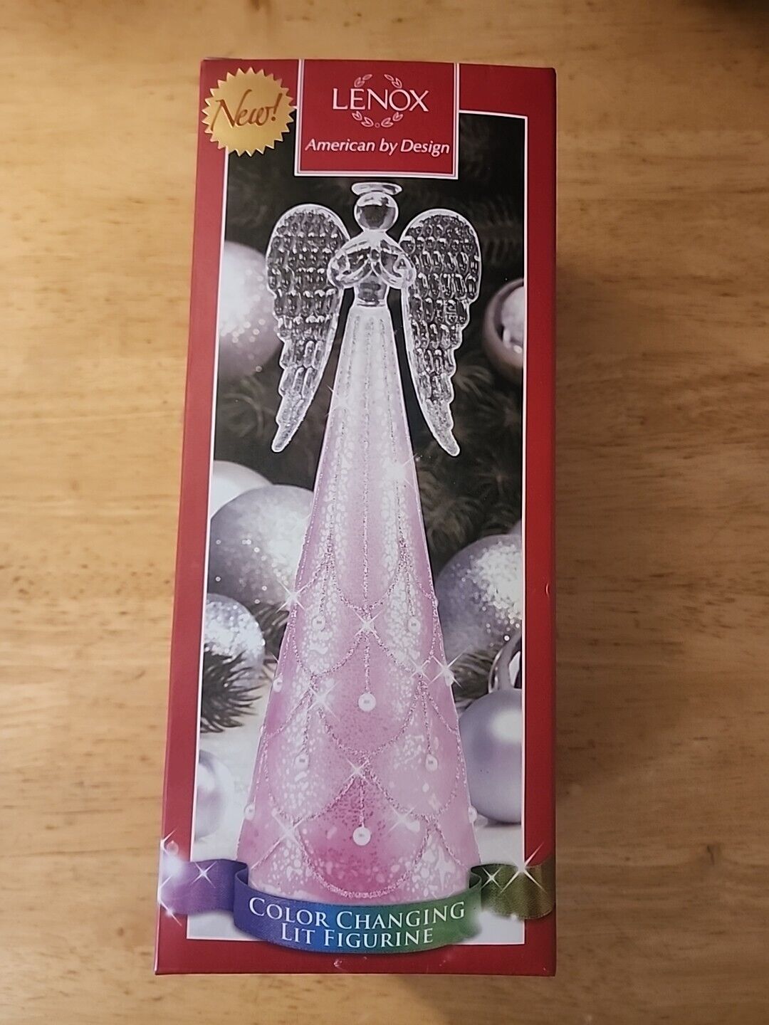 Lenox Angels Of Light Mercury Glass Lit Angel Figurine