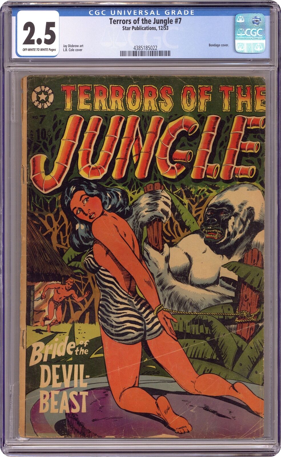 Terrors of the Jungle #7 CGC 2.5 1953 4385185022