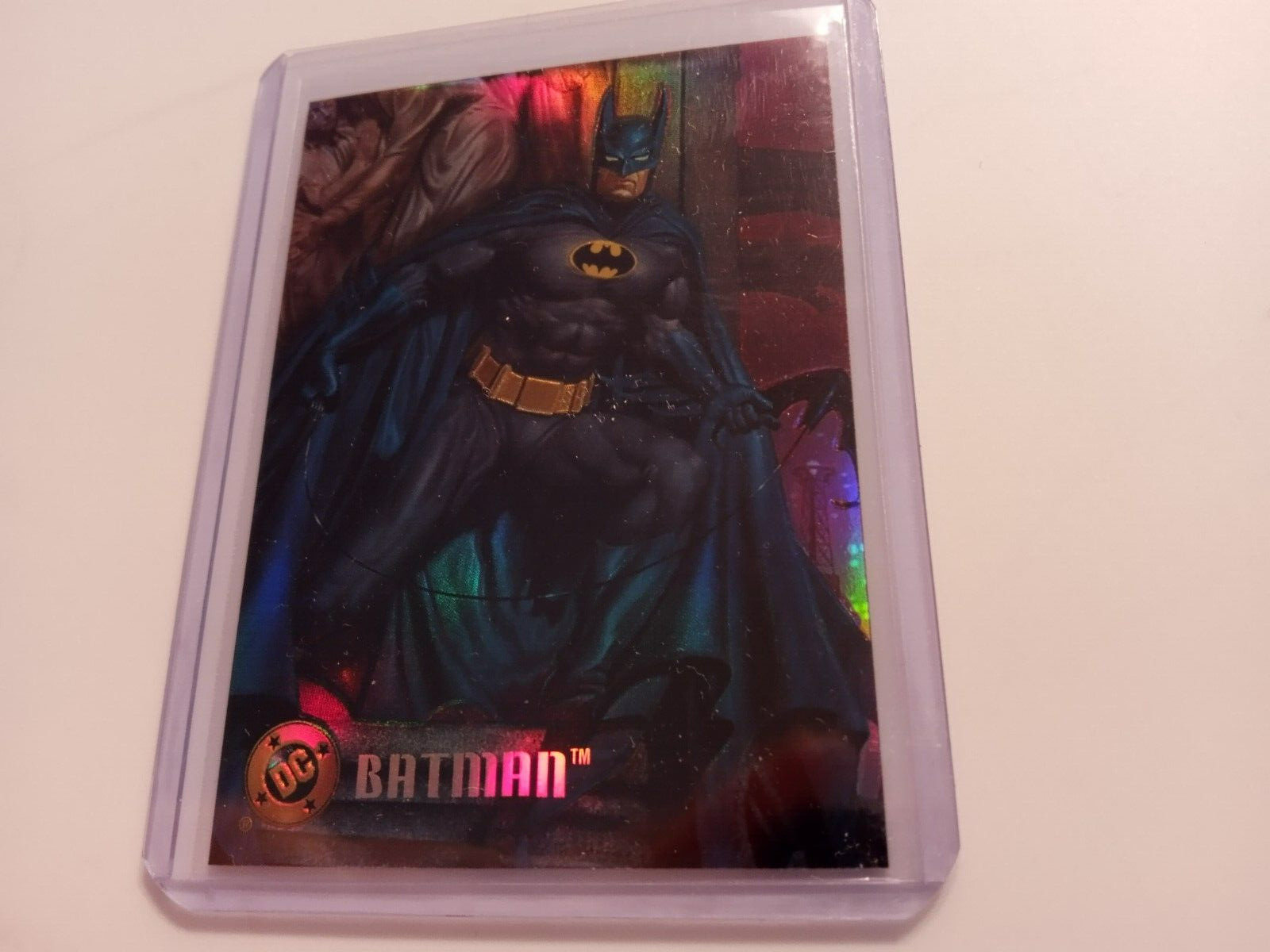 1995 Skybox DC Batman Legacy Insert Chase L2 Card Power Chrome