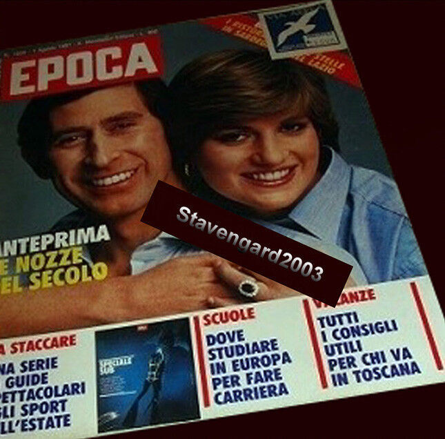 PRINCESS DIANA & CHARLES Before the wedding - Epoca Magazine Italy August 1981
