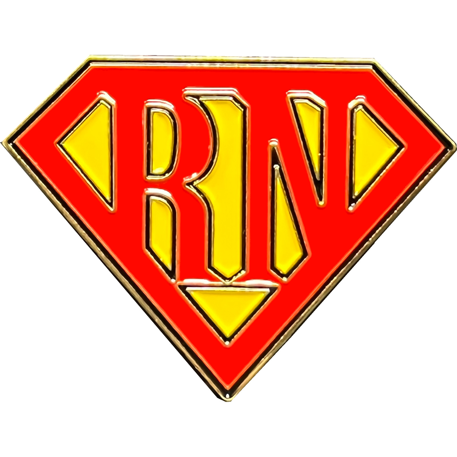 GL3-014 Registered Nurse RN pin super hero ER Hospital Clinic Nursing School Gra