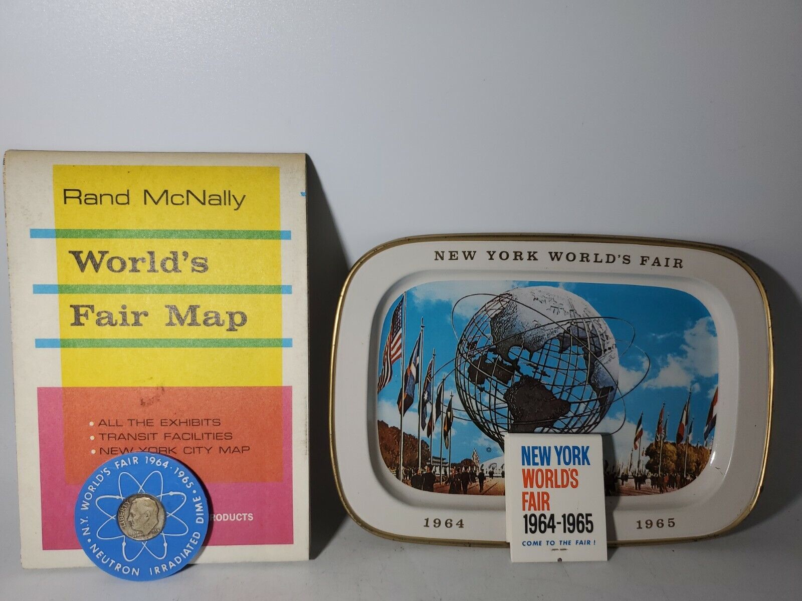Vintage 1964-1965 New York World’s Fair LOT OF 4 Items