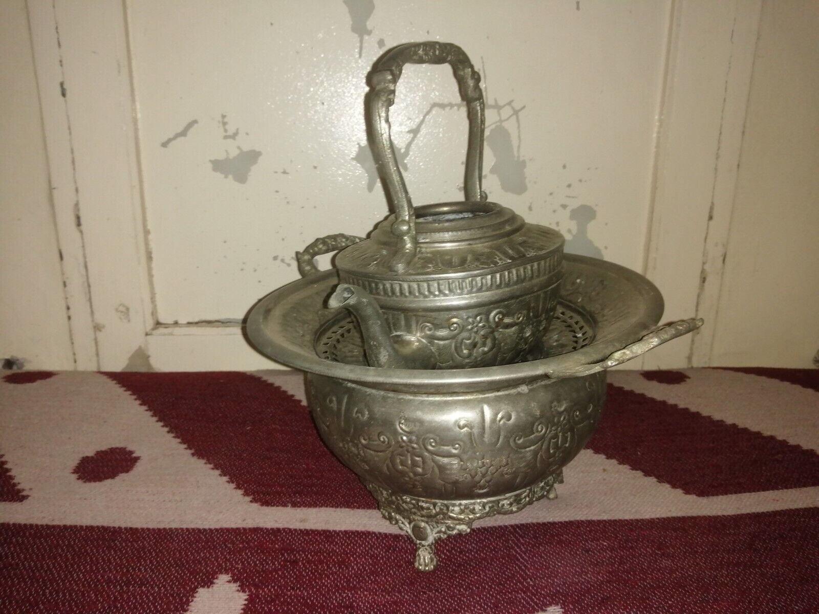 Moroccan Tass Hand Washing Set Antique Hand Washing Set Copper Morocco Vintage