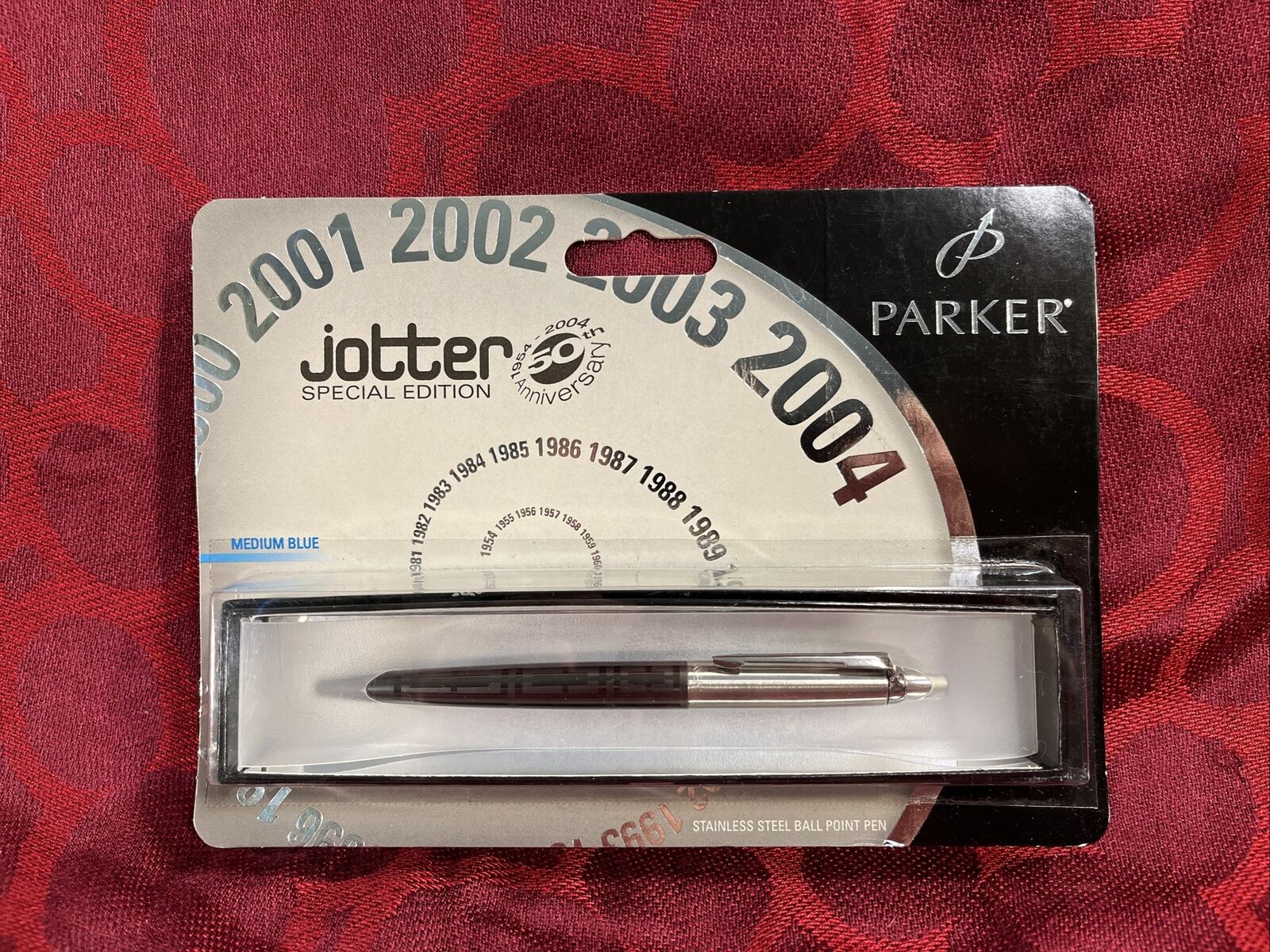 Parker Special Edition Ballpoint Pen Jubilee Charcoal Maze New In Box 2004 -7071
