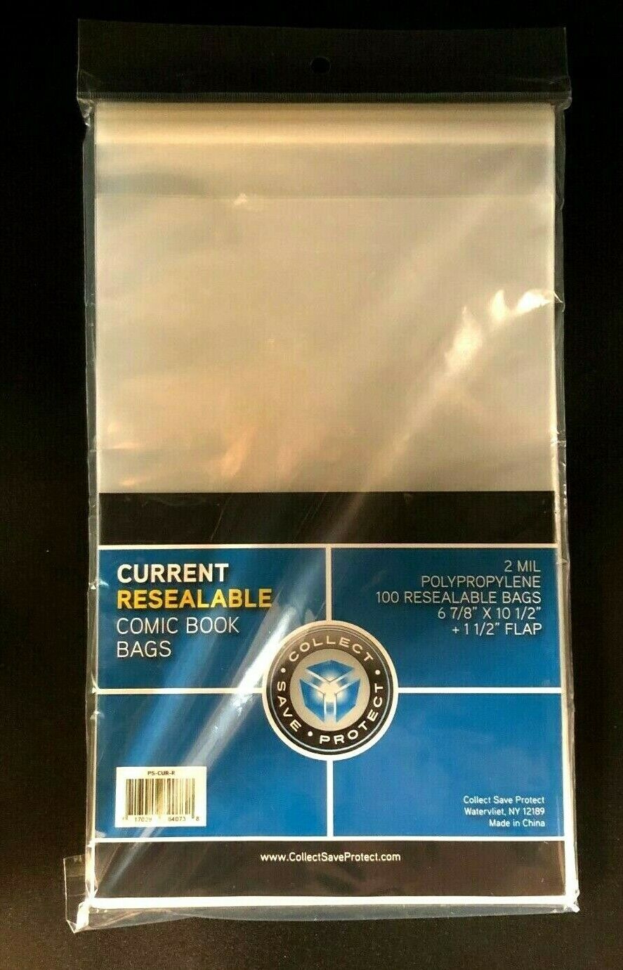 100 CSP RESEALABLE Current Comic Book Acid Free Poly Bags archival sleeves