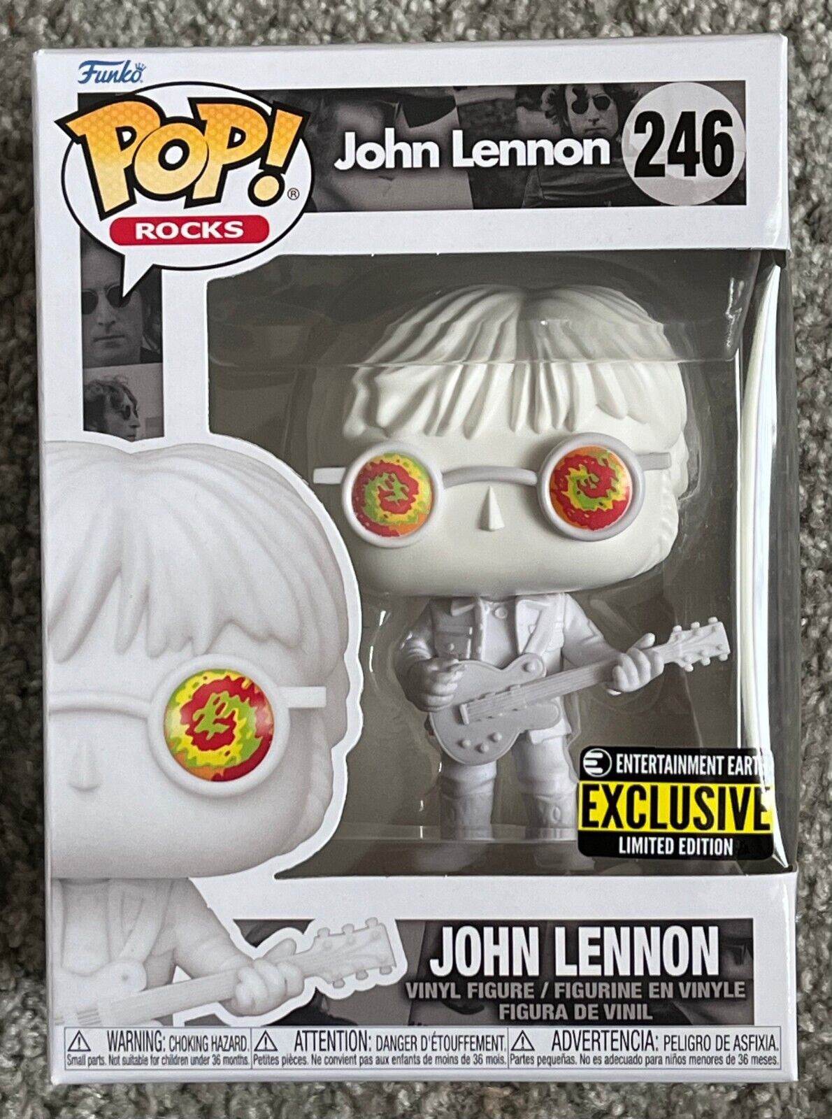 Funko Pop Rocks - John Lennon #246 JOHN LENNON Entertainment Earth Exclusive