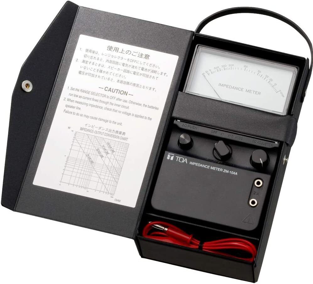TOA ZM-104A Impedance Meter Handheld Battery Operated new 