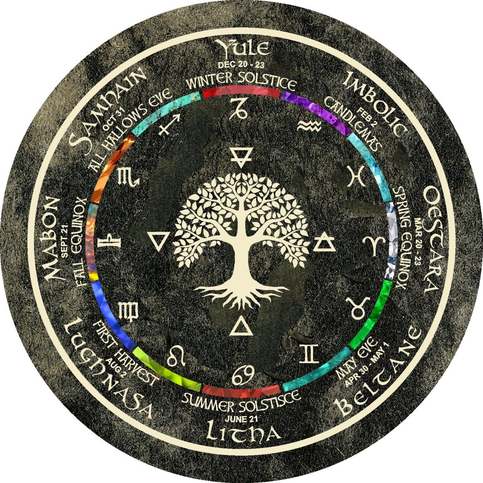 Wheel of the Year Pagan Wiccan Calendar 5\