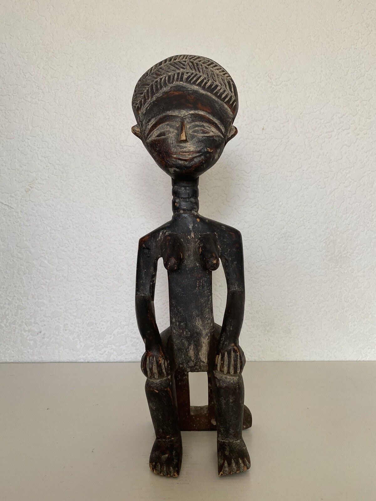 Artifact Sculpture, Asante/Akan People- Ivory Coast Maternity Figure Sculpture