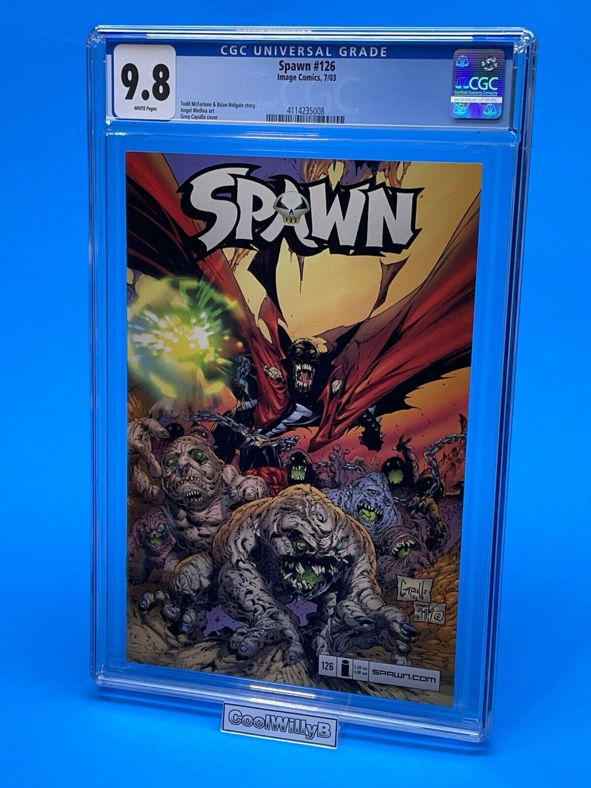 Spawn #126 CGC 9.8 Awesome Capullo Cover🔥 Low Print Run Sweet Look See