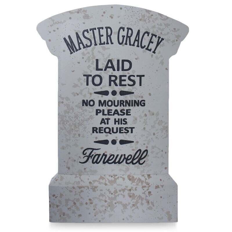 Disney Parks The Haunted Mansion Master Gracey Tombstone Replica Yard Decor NEW