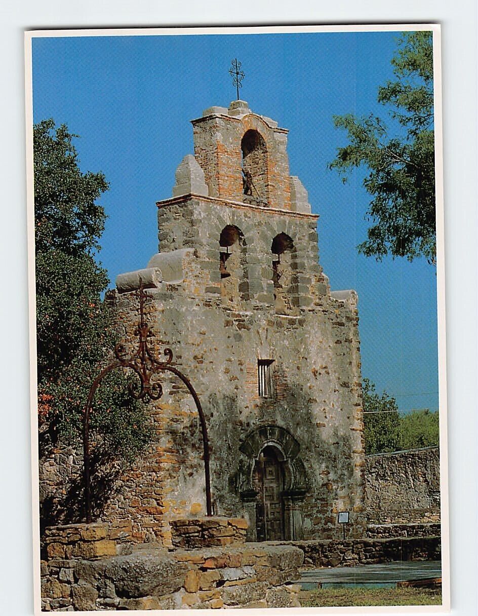 Postcard Mission Espada San Antonio Missions National Historical Park Texas USA