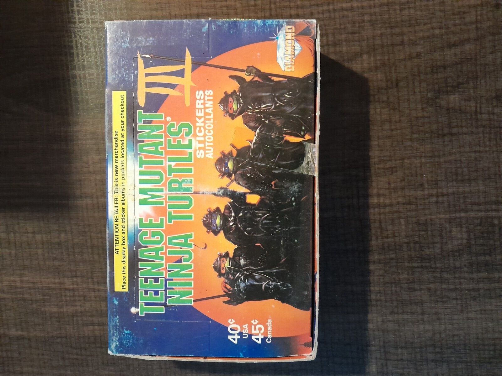 1993 Diamond Teenage Muntant Ninja Turles 3 Box Factory Taped 50 Packs 