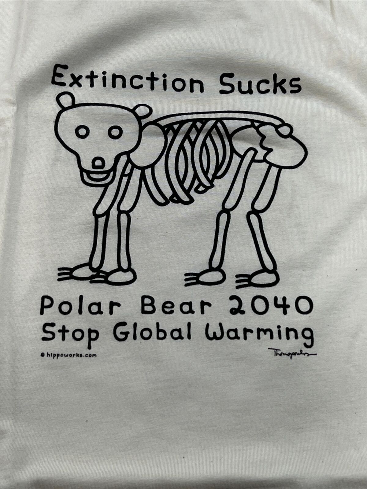 Arctic Tale Extinction Sucks Stop Global Warming Adult L Movie Promo Shirt PB12