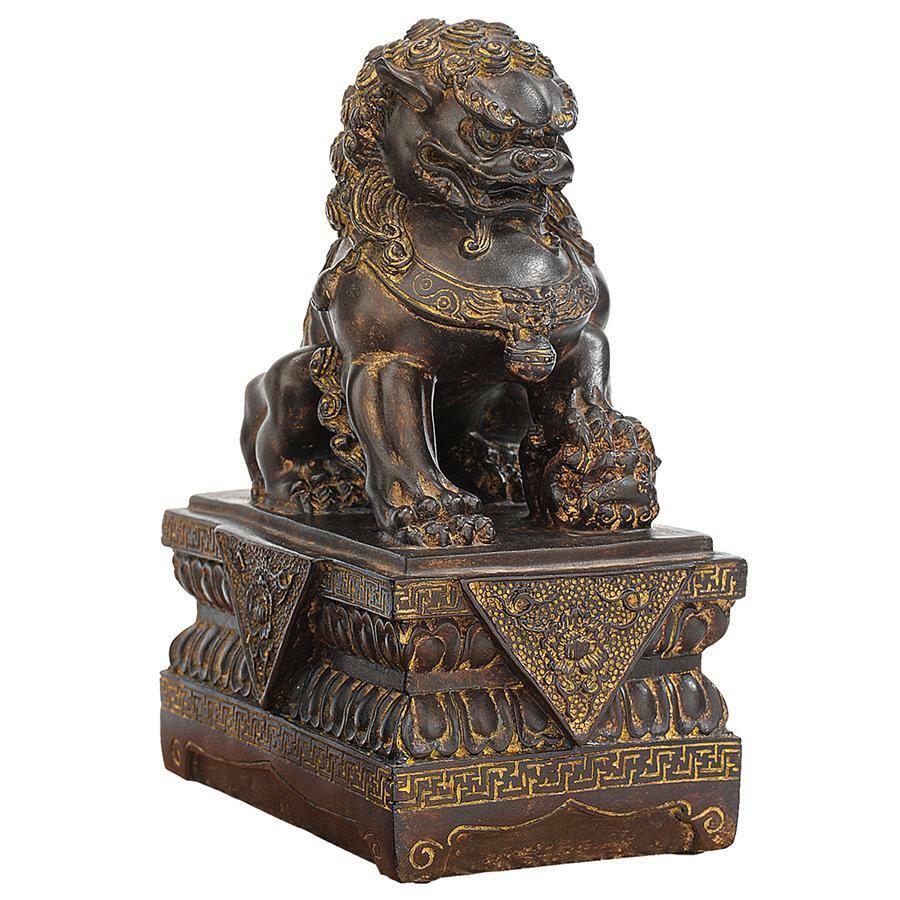 Ancient Guardian Symbol of Strength Female Lion Foo Dog Guardian Sculpture