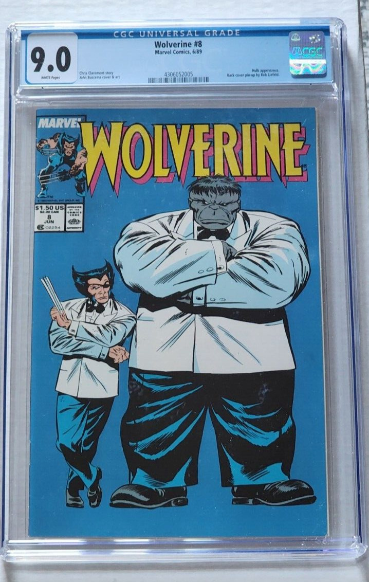 WOLVERINE #8 CGC 9.0 Hulk Appearance White Pages 1st Patch and Joe Fixit Cover