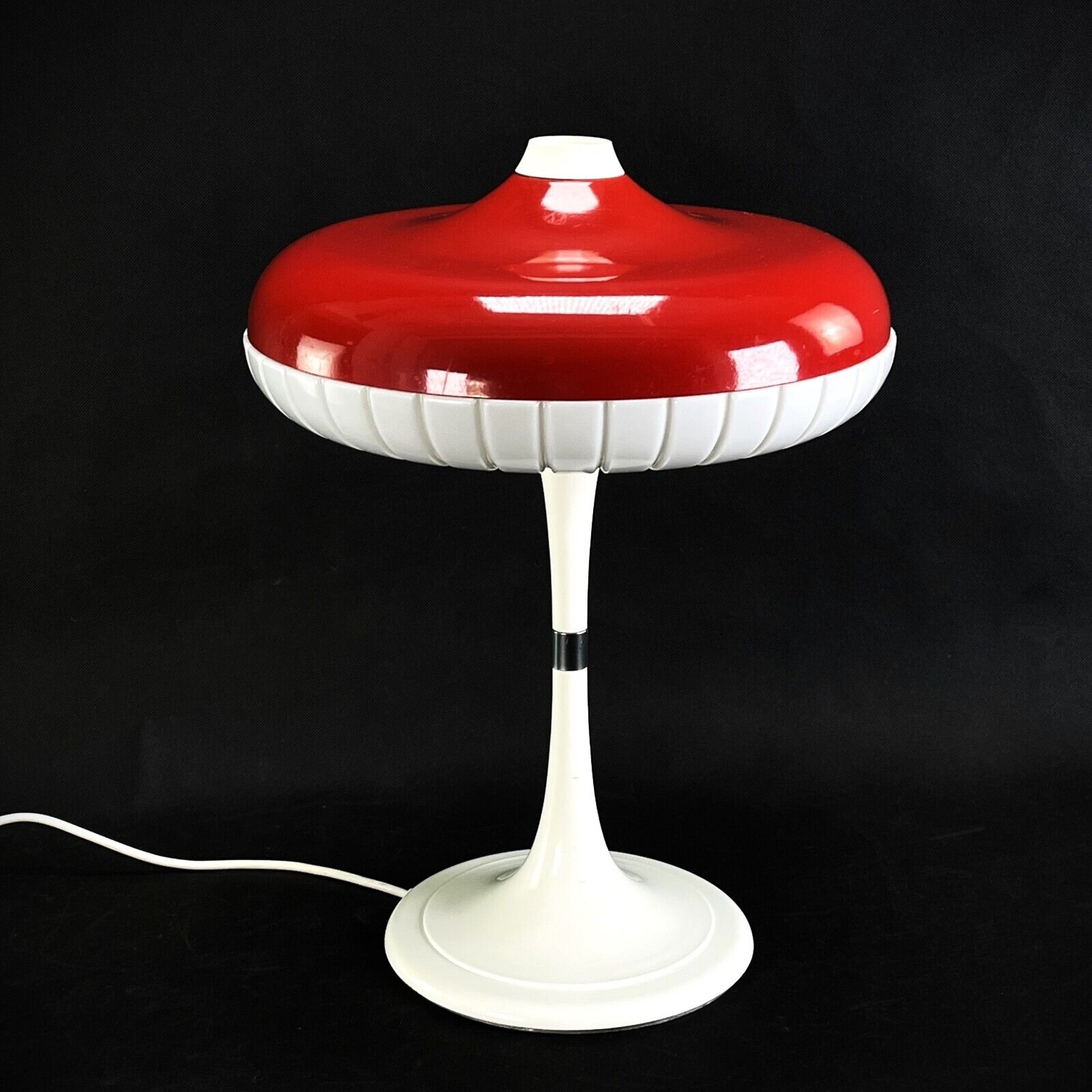 Red Vintage Siemens Lamp Model Siform Table Lamp Desk Lamp 1960er