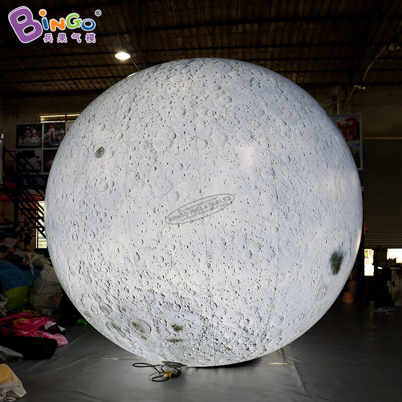Hanging Inflatable LED Moon Planet Model Toys Inflatable Moon With LED Lights