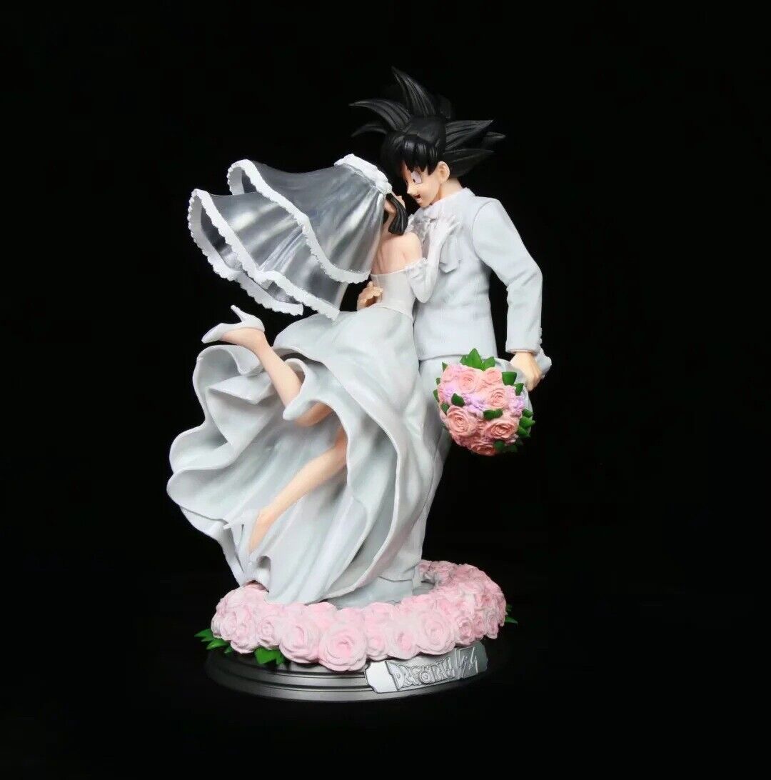 2023 Hot Anime Dragon Ball Z GK Son Goku & Chichi Wedding  Figure Statue