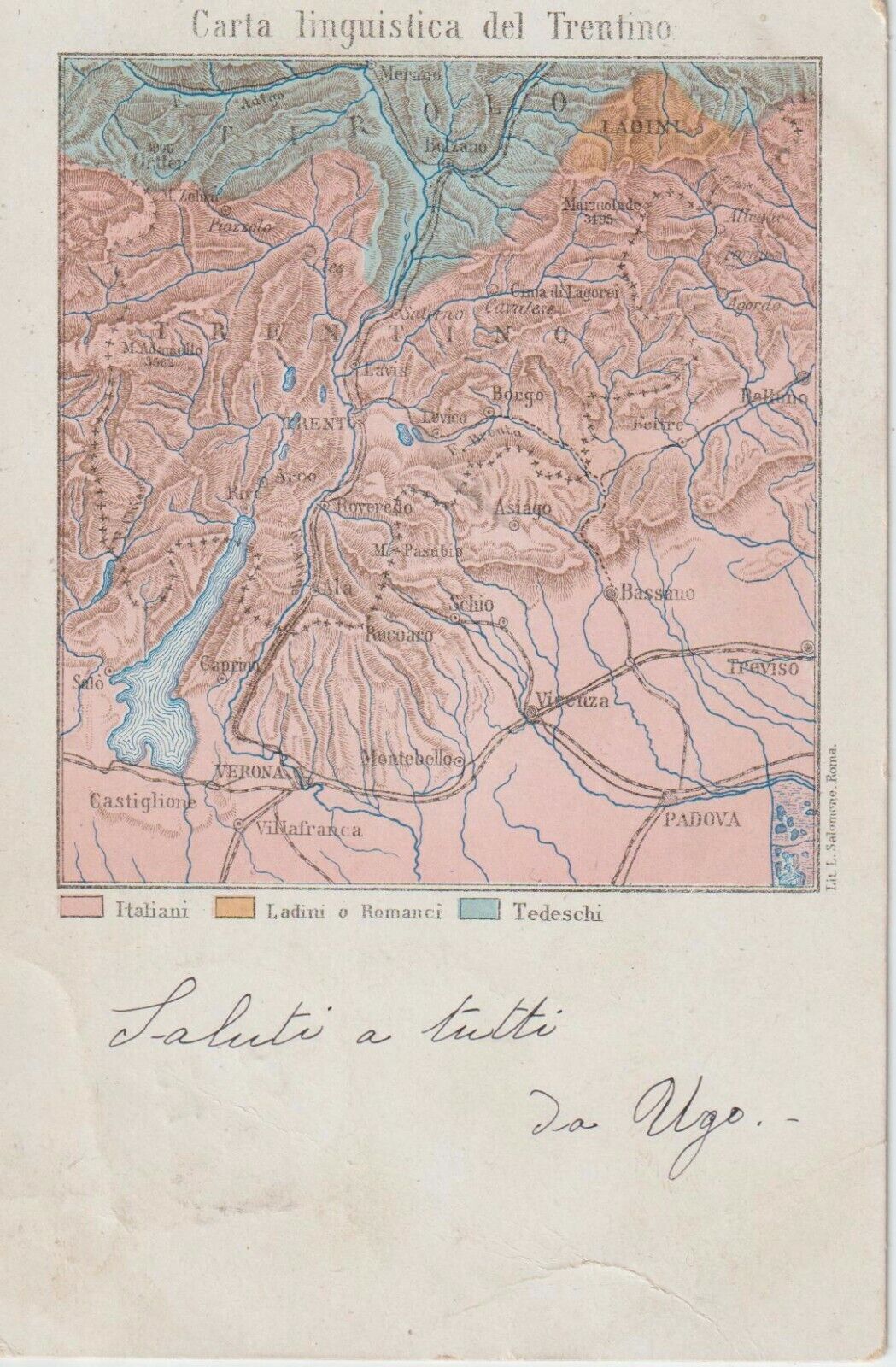 ITALY 1902 LINGUISTIC CHARTER OF TRENTINO