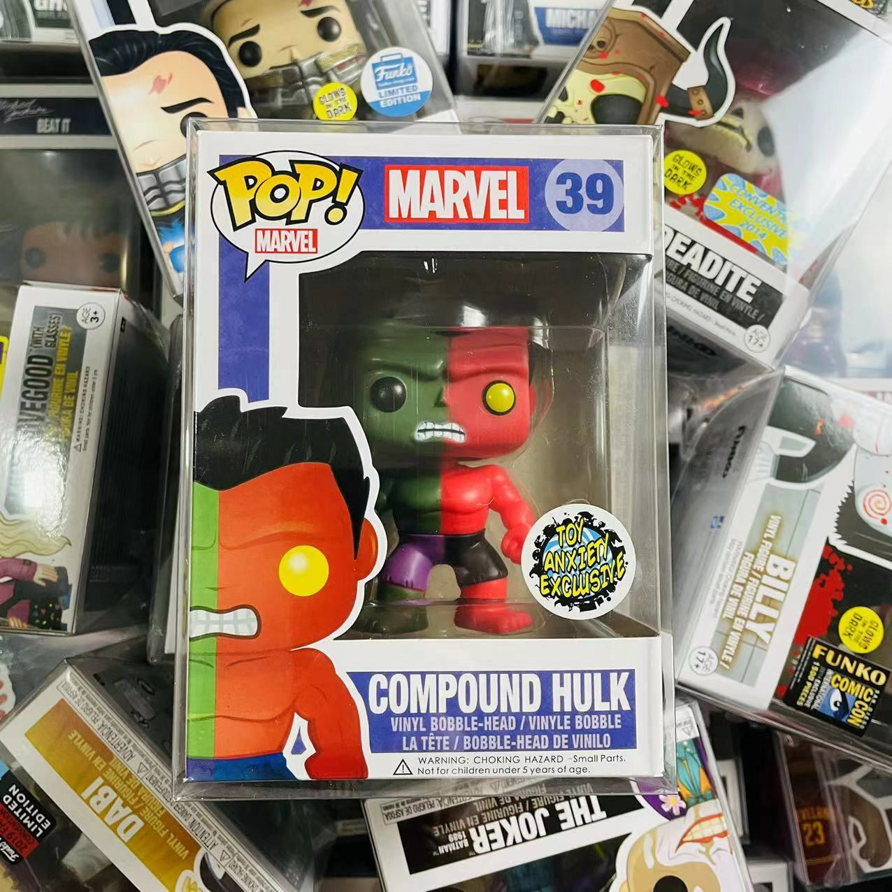 Funko Pop Marvel Compound Hulk #39 Toy Anxiety Exclusive “MINT” With Protector