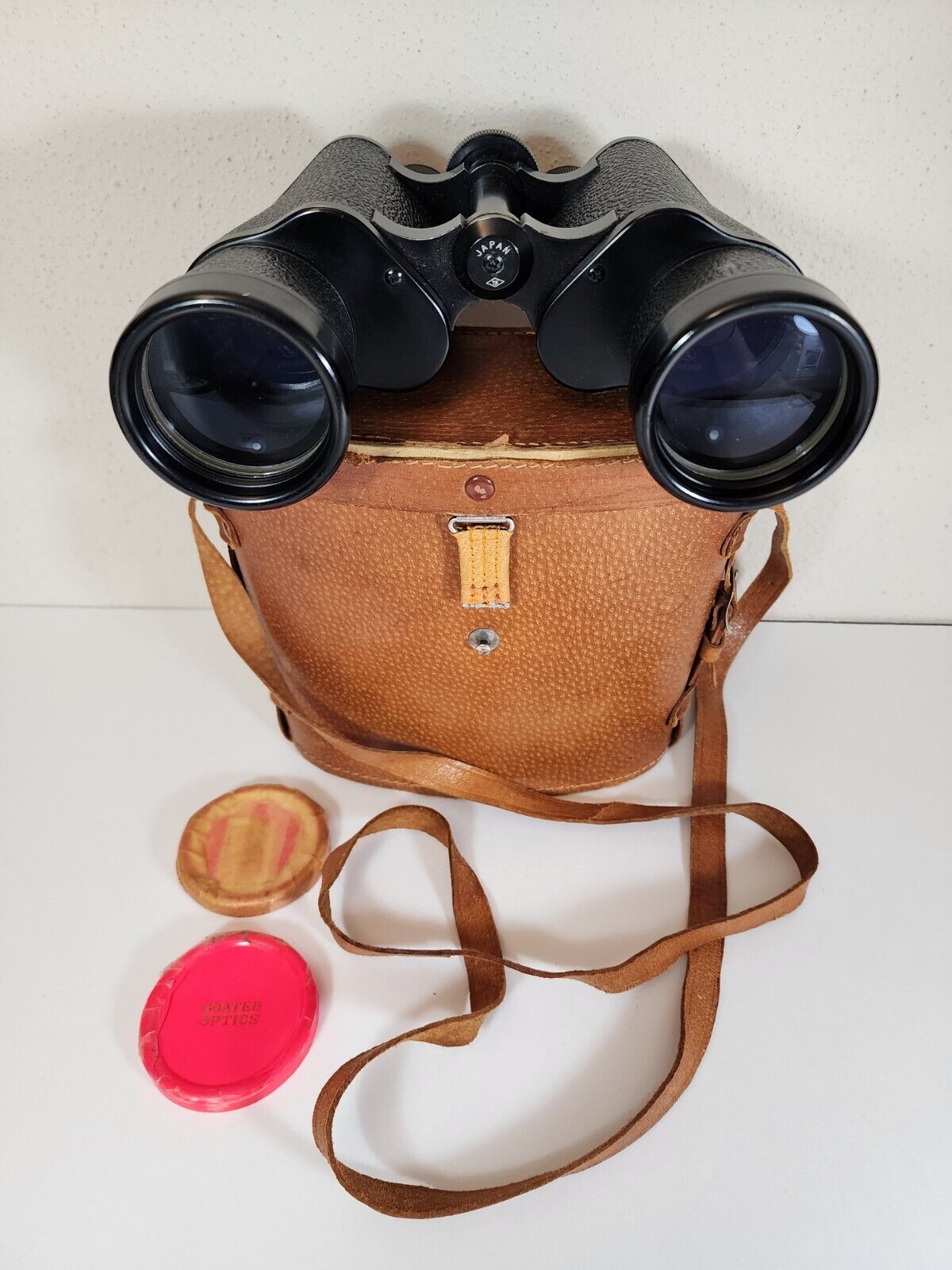 Vintage Tasco Binoculars Model 306 7x50 372FT at 1000 Yards w Original Case/Caps