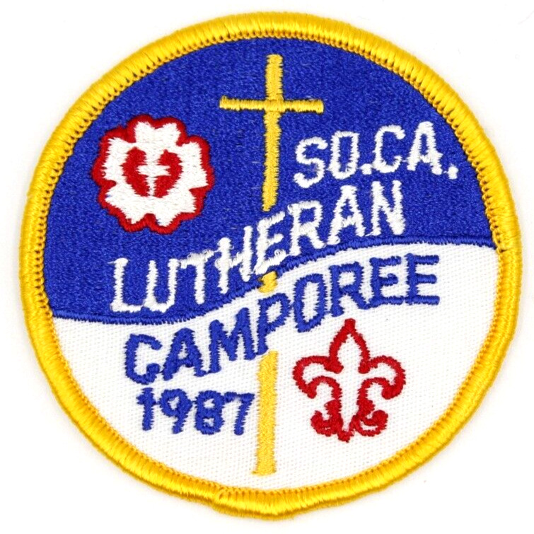 MINT Vintage 1987 Southern California Lutheran Camporee Patch Boy Scouts CA