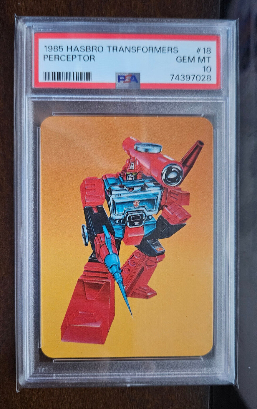 1985 Hasbro Transformers  #18 Perceptor  PSA 10