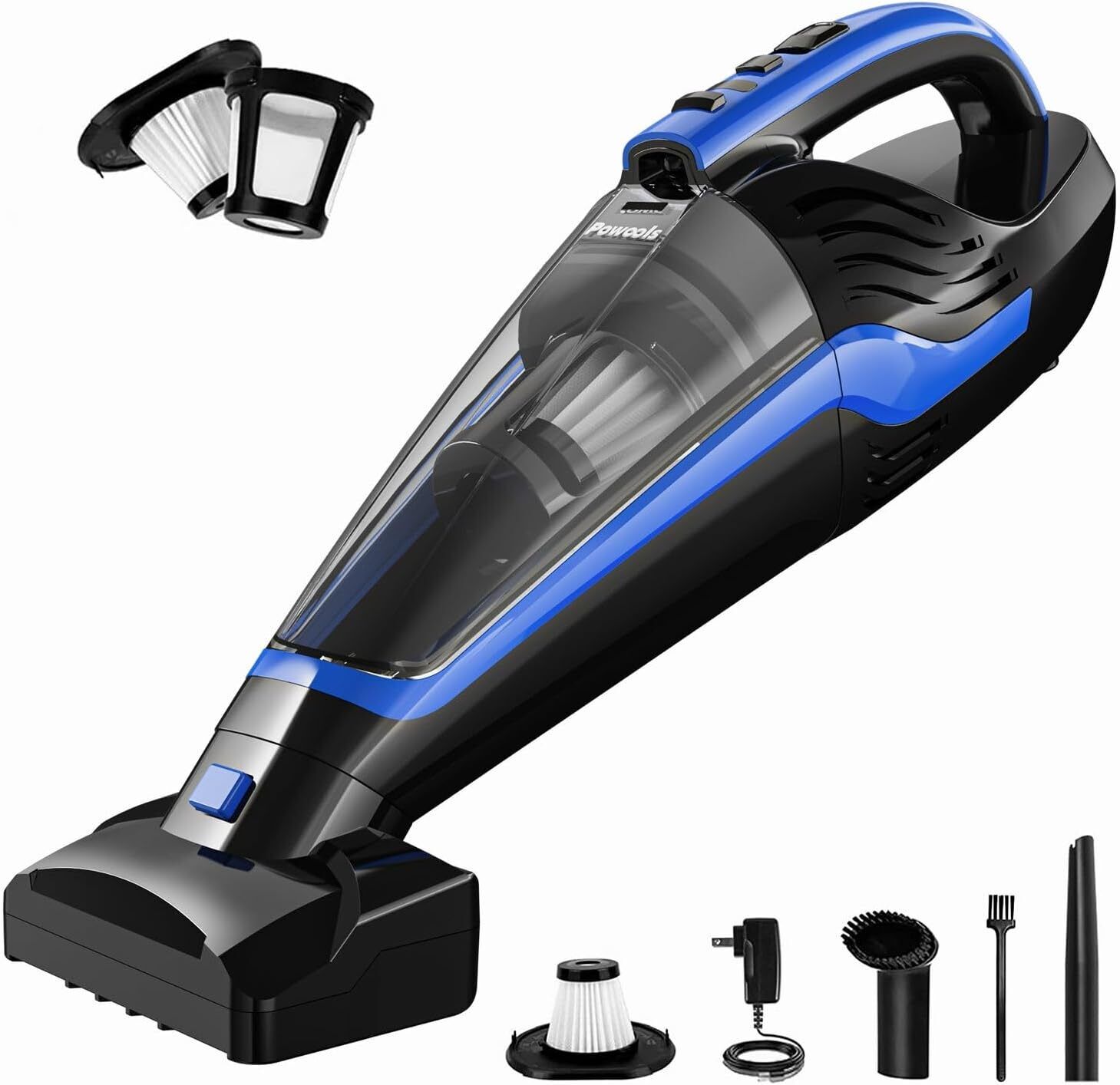 Handheld Vacuum - Car Vacuum Cordless Rechargeable, Well-Equipped Hand Vacuum