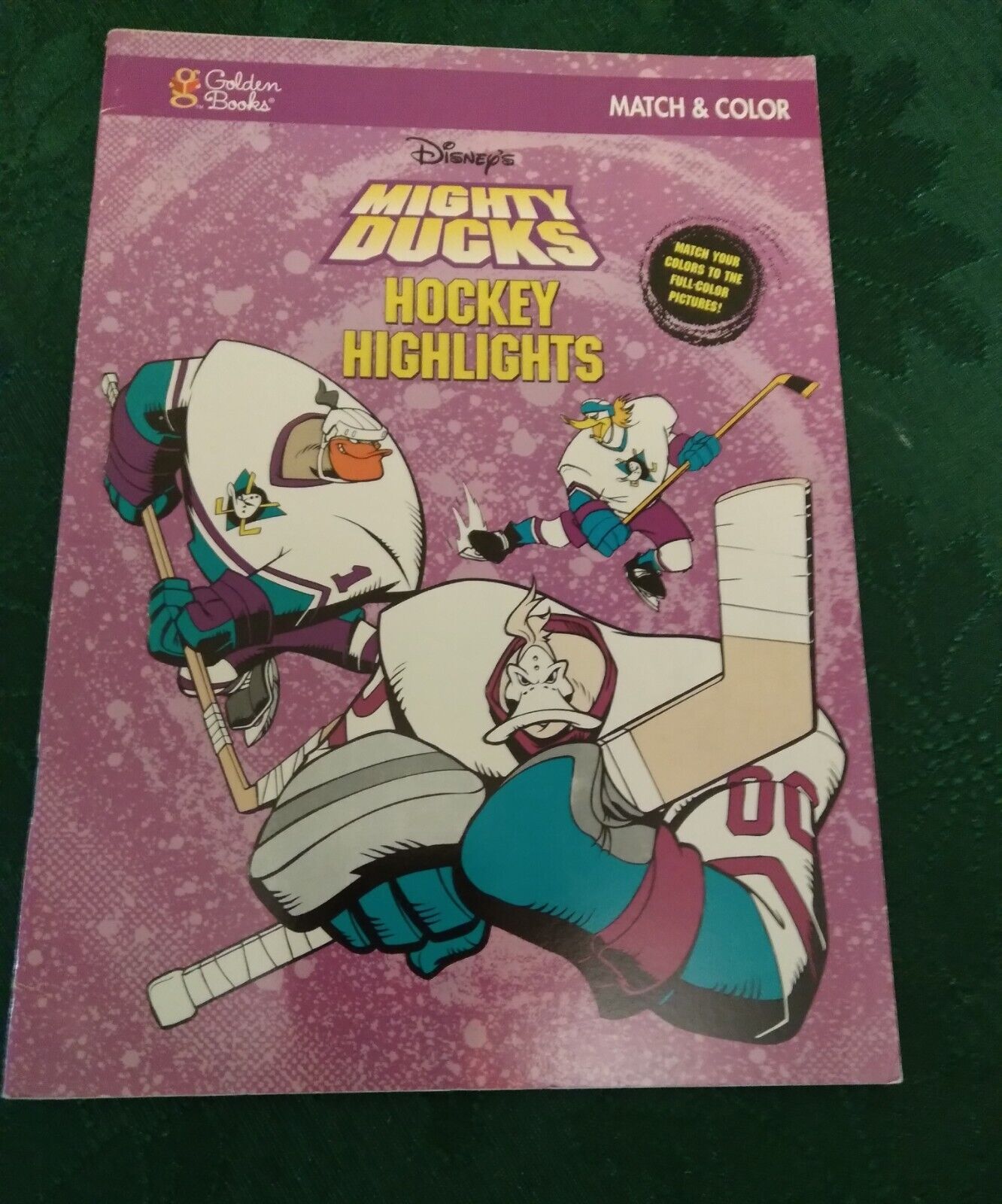 Disney Mighty Ducks Match & Color Activity Book