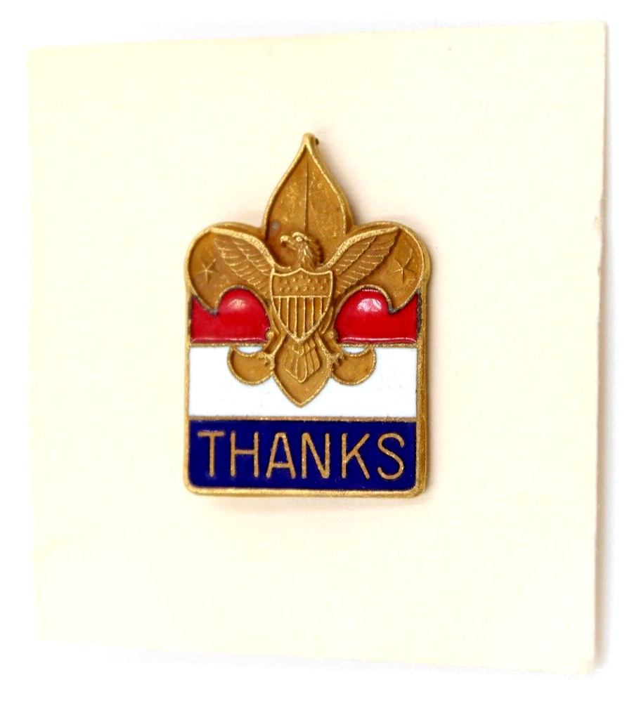 Vintage Volunteer Thanks Gift Hat Lapel Pin Boy Scouts BSA