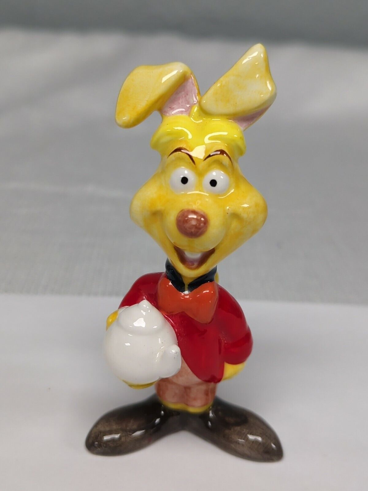Vintage Disney Alice In Wonderland March Hare Ceramic Figure 