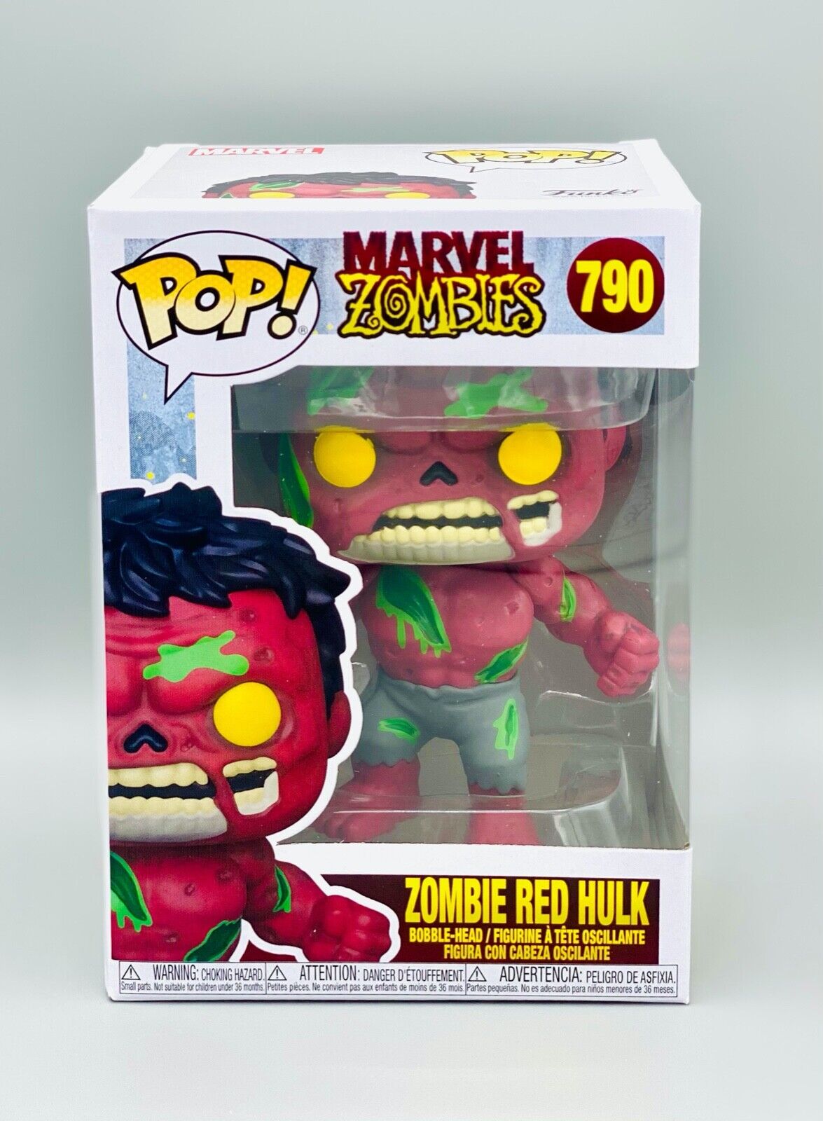 MINT Marvel Zombies Red Hulk Funko Pop Figure #790 with ECO Protector IN STOCK