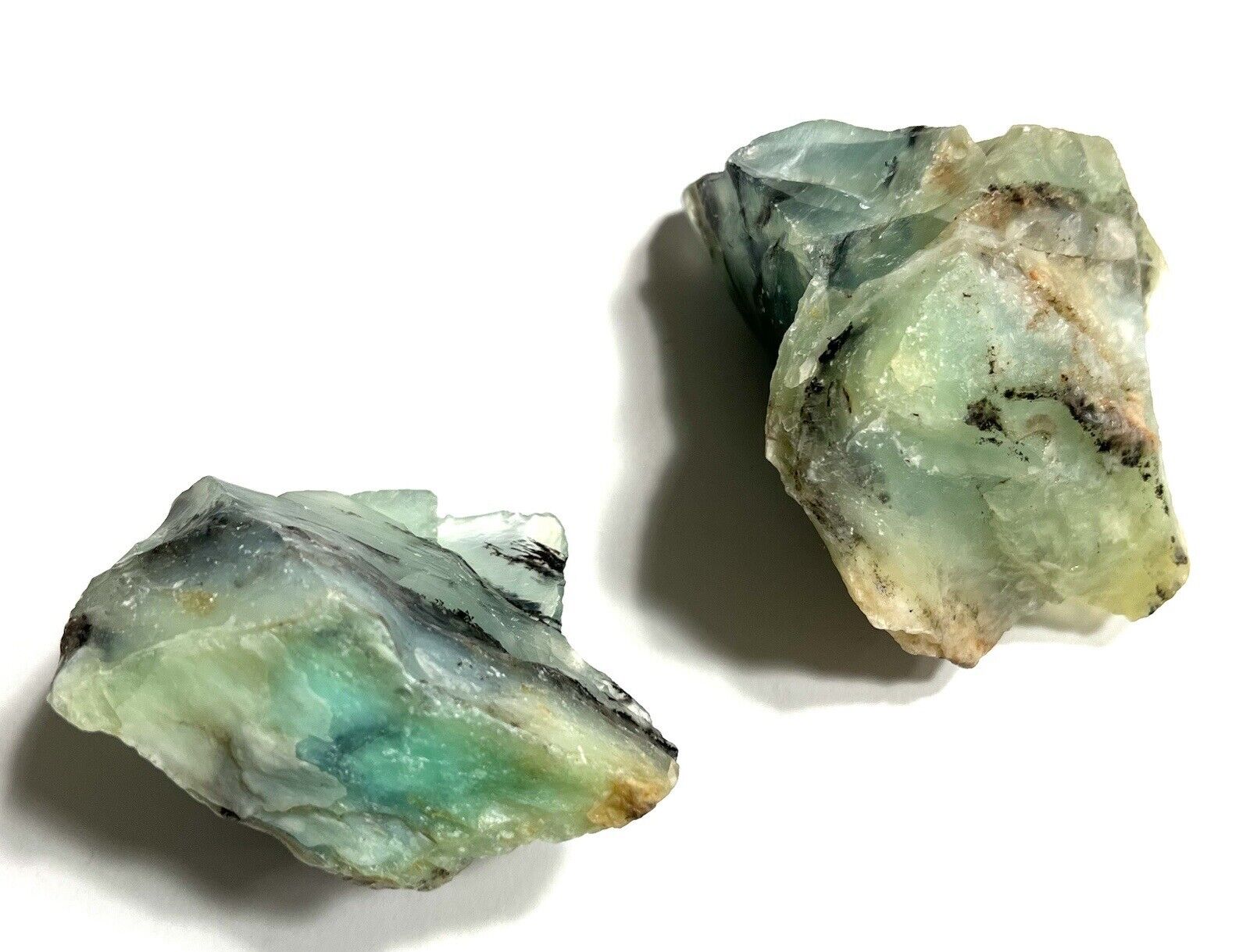 Two Pieces (02) Peruvian Opal Rough From Peru