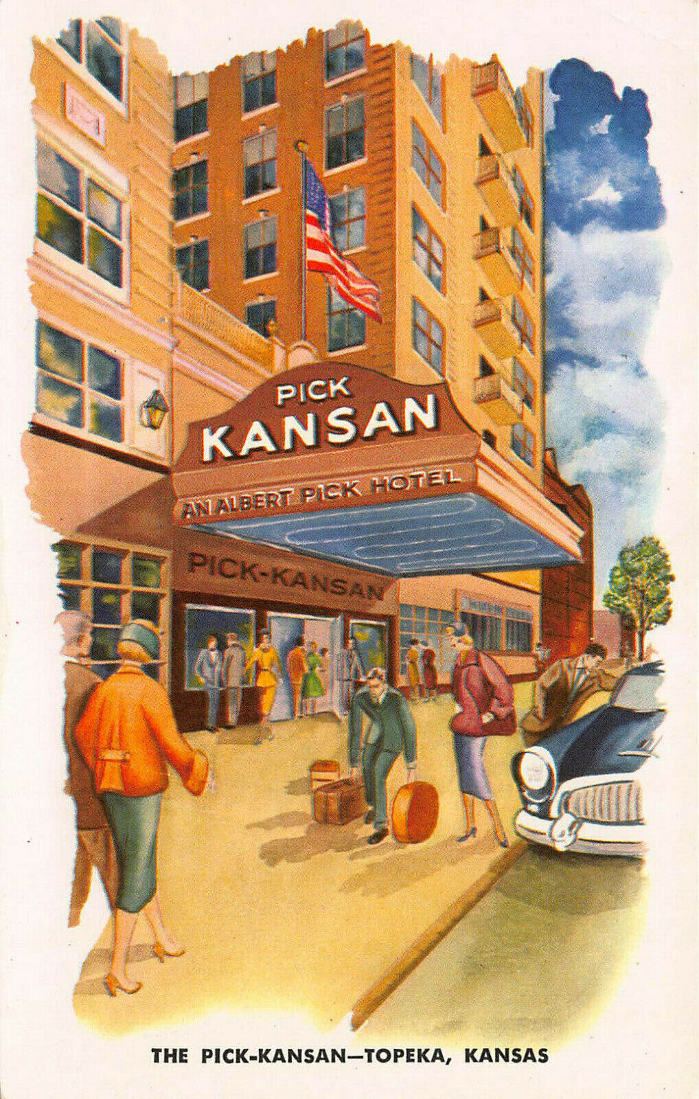 The Pick Kansan, Topeka, Kansas, early postcard, unused