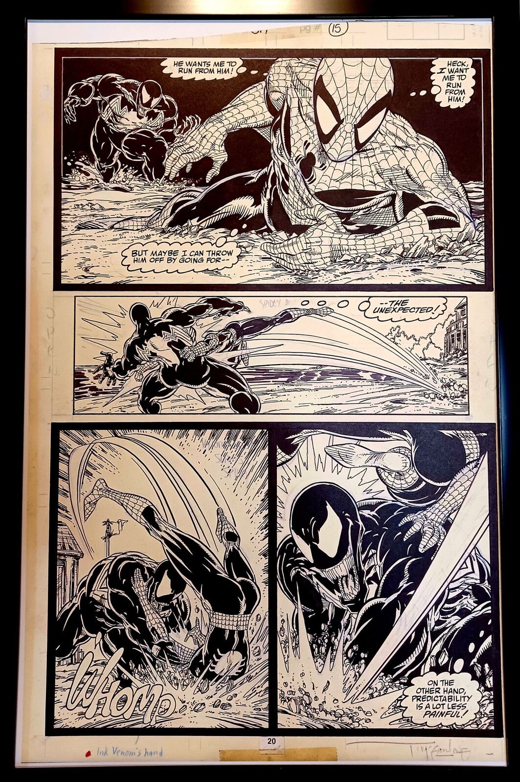 Amazing Spider-Man #317 pg. 15 by Todd McFarlane 11x17 FRAMED Original Art Print