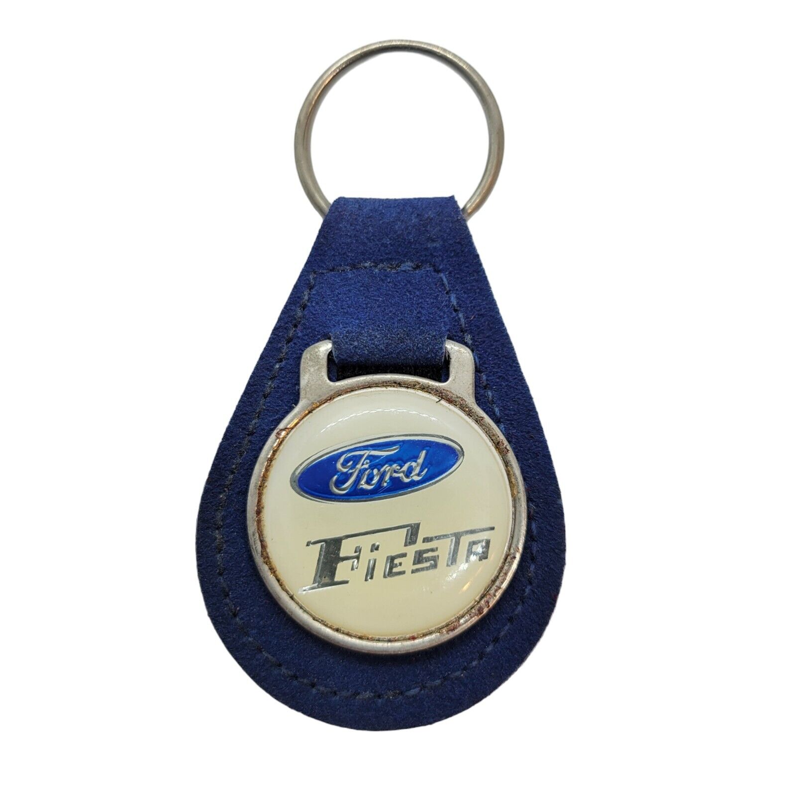 Vintage FORD FIESTA Vehicle Advertising Keychain Fob