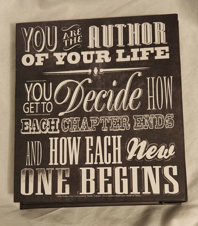 You Are The Author Of Your Life Motivational Chapter Beginnings Photo Album 4x6