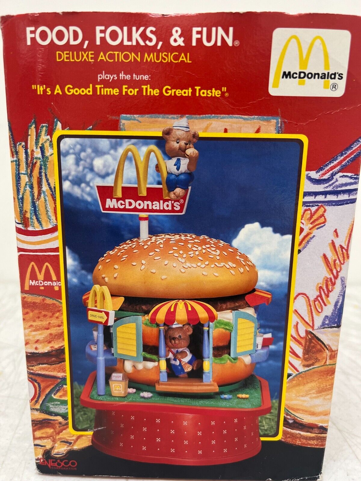 Enesco Small World Of Music 1991 McDonald’s Food, Folks, & Fun Rare
